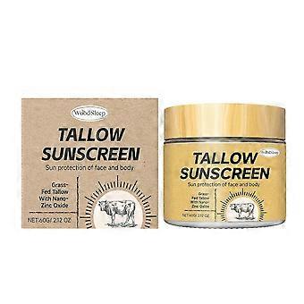 Beef Tallow Sunscreen Cream - Natural UV Protection & Moisturizer, Lightweight & Reapply for Outdoor Skin Care