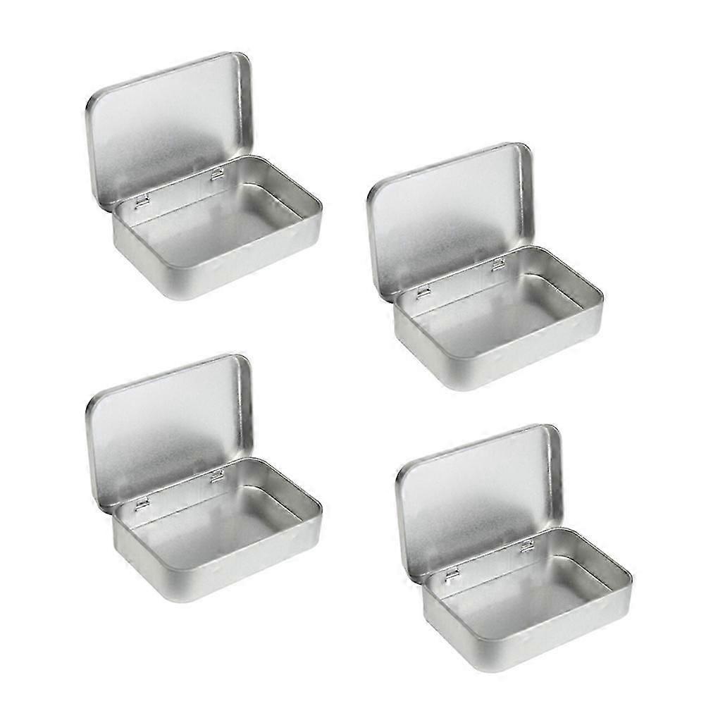 Mini Rectangular Tin 24Pcs Metal Tins Box Containers for Storage