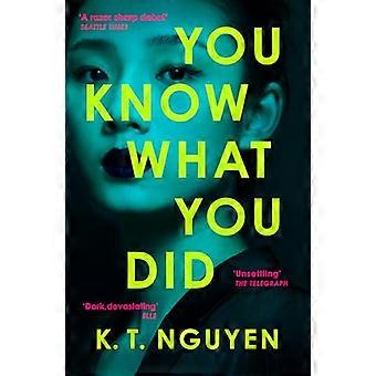 You Know What You Did The MULTI AWARD WINNING Debut A Gripping Psychological Thriller of Memory Loss Obsession and a Woman Accused of Murder