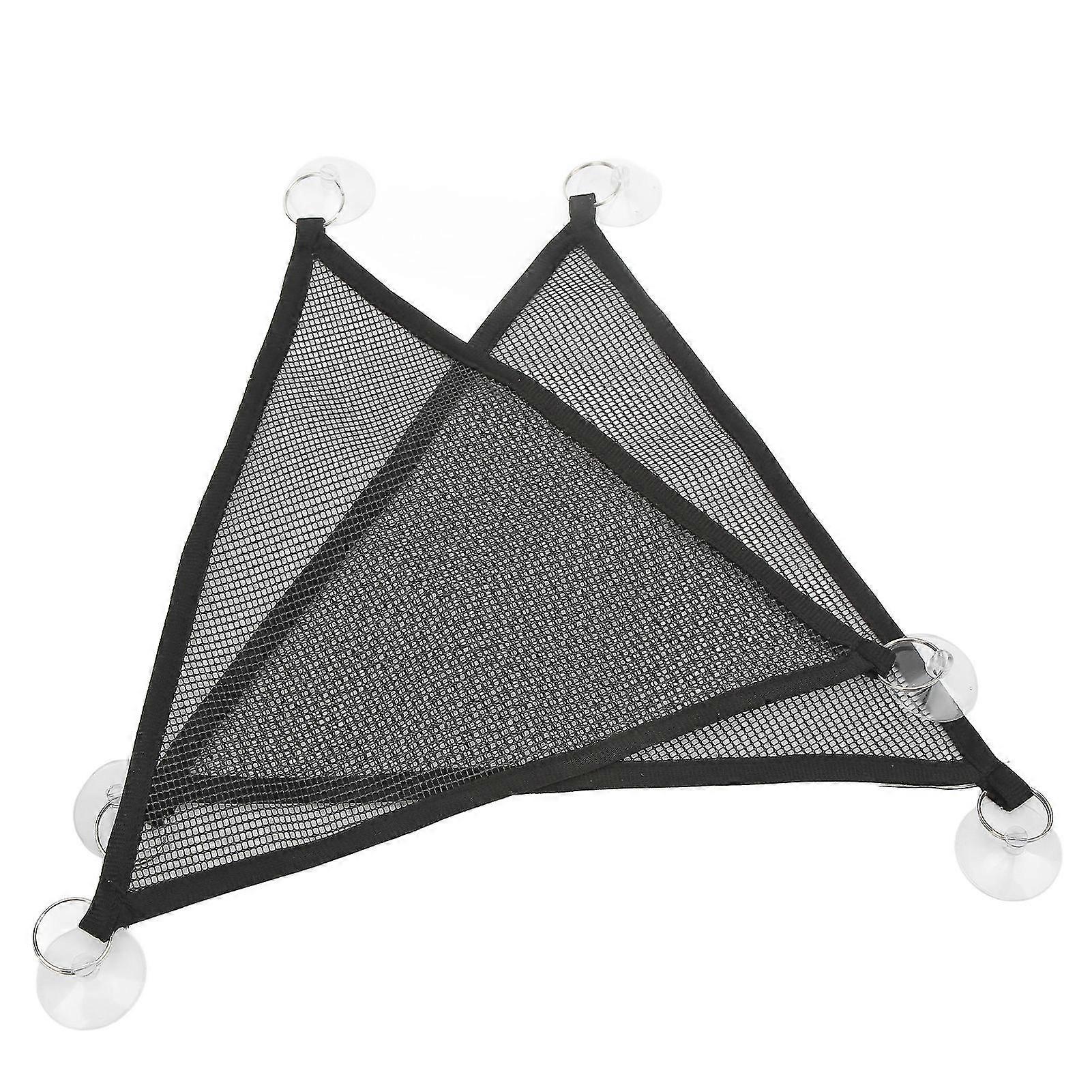 2Pcs Triangular Bearded Dragon Hammock Soft Replaceable Lizards Hammock with Suction Cup compatible with Reptiles HamstersM