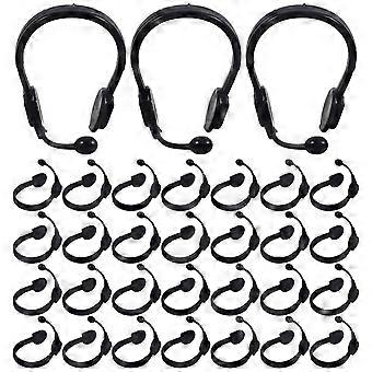 50pcs Headphone Miniature Doll Dressing Microphone Headsets Dollhouse Costume Props for Kids Pretend Play