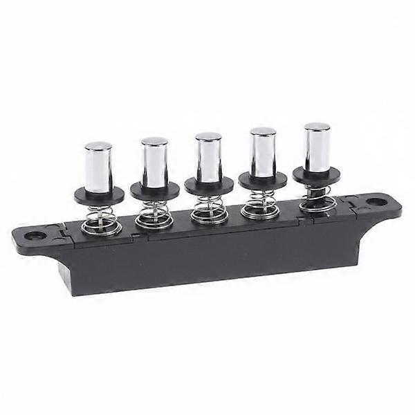 2-6pack Five-Button Switch Module Silver Buttons Linear-Array Push Button Switch