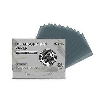 Convenient Oil Blotting Paper, With Powder Puff Mirror Face Blotting Paper Refreshing Oil Control, Oil Removal And Makeup
