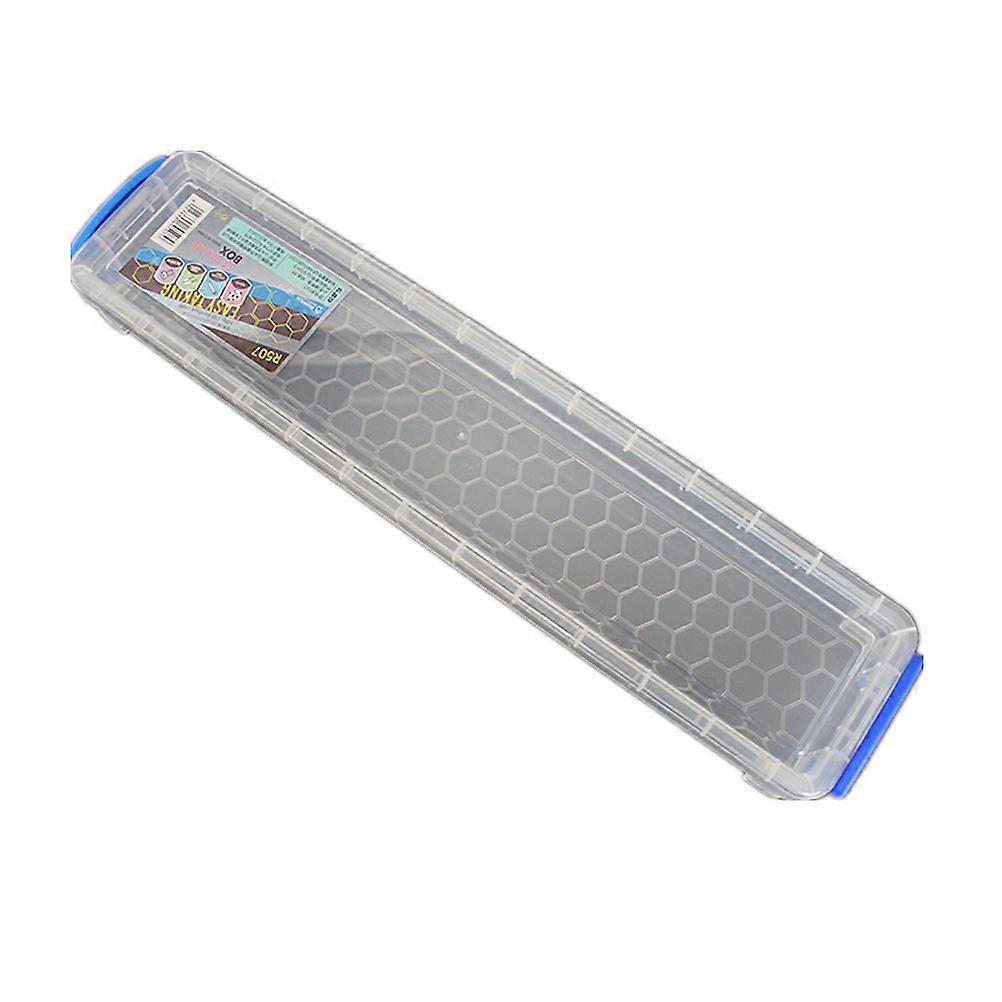 Transparent Plastic Pencil Case for Storage with Stackable Design