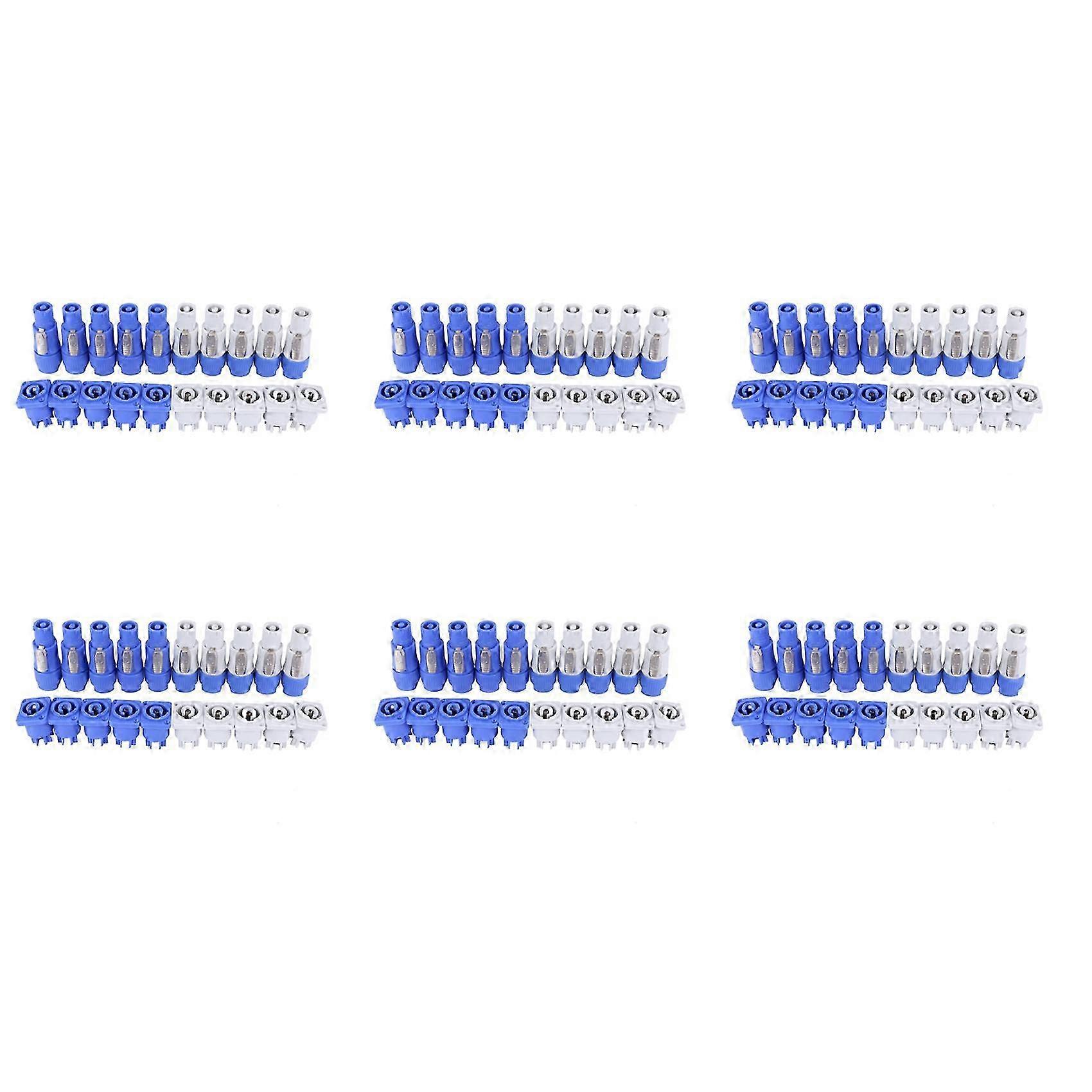 60 Set PowerCON Type A NAC3FCA+NAC3MPA-1 Chassis Plug Panel Adapter