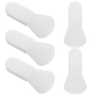 White Silicone Face Mask Applicator Brush for Skincare Use 5Pcs Set