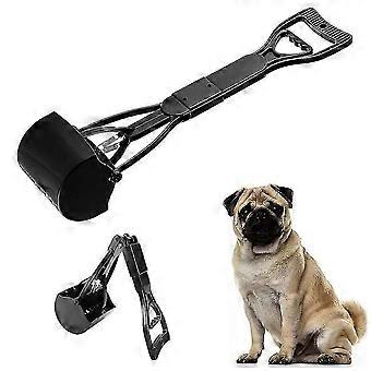 Long Handle Dog Poop Scooper for Large Small Dogs ABS Durable Spring Lawn Grass Dirt Gravel Portable Pet Waste Picker