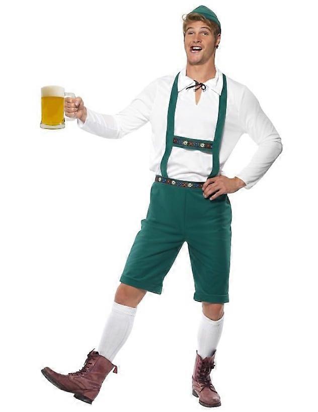 Green Bavarian costume for men
