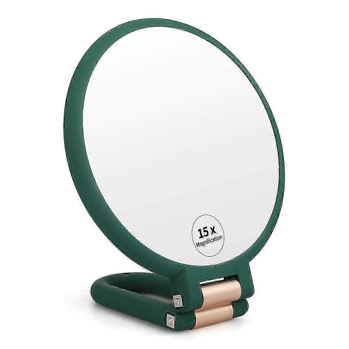 15X Portable Double-Sided Makeup Mirror