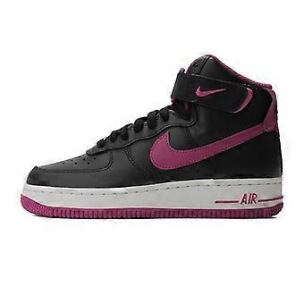 Zapatillas de skate Nike Air Force 1 antideslizantes y resistentes a la abrasión, de caña alta, para mujer, color negro y morado, DV1138-002