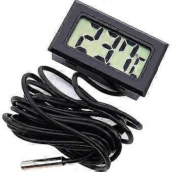 1-pakning LCD-akvarietermometre, digital probe for terrarium og vivarium 26-27