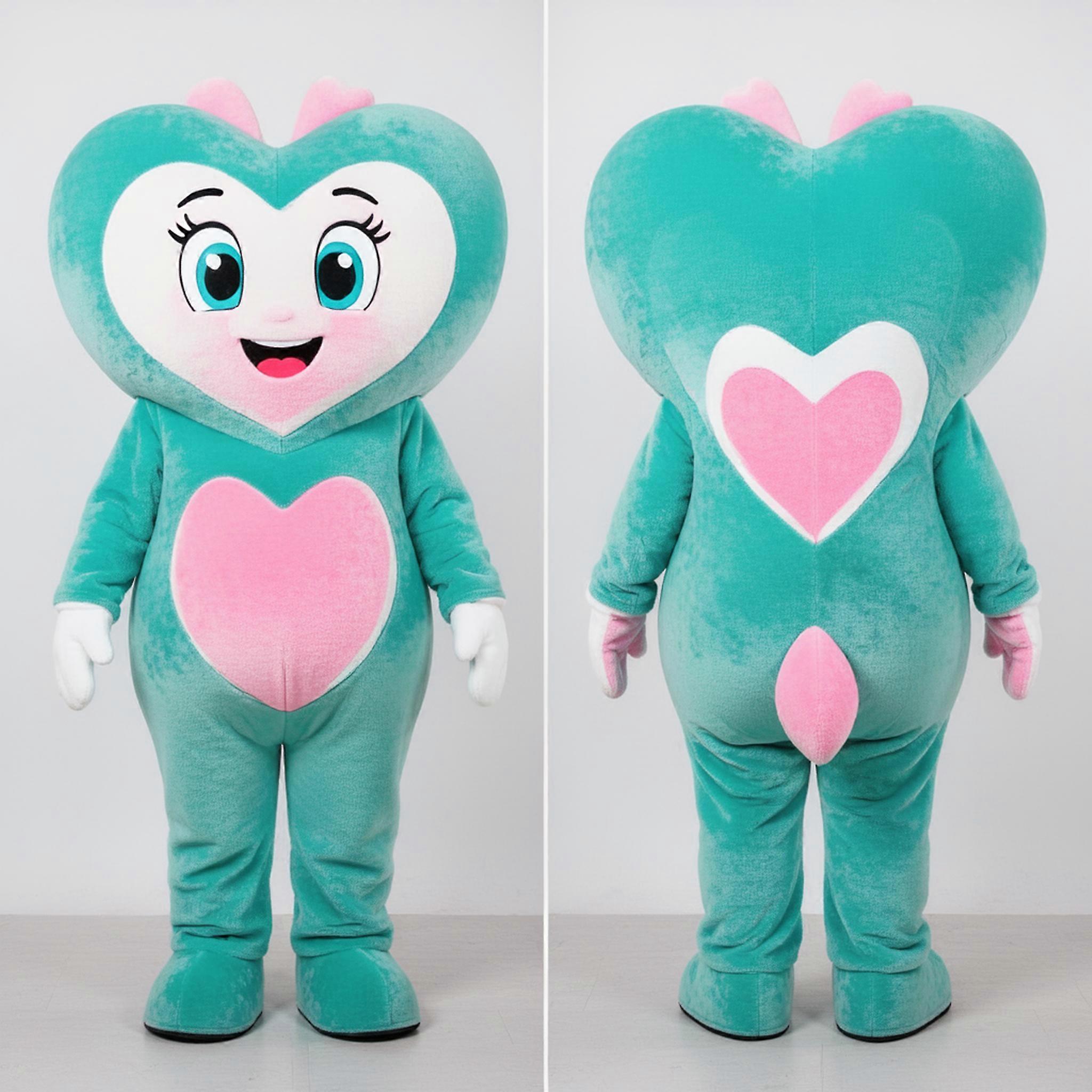 MASTICOT Teal Heart Shaped Alliance Mascot