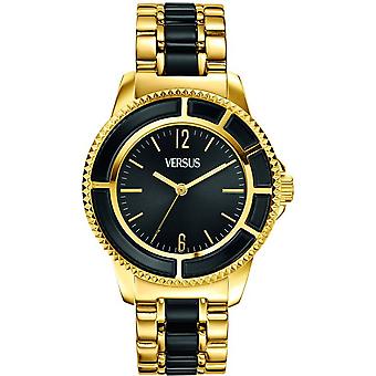 Versus Tokyo Quartz Analog Woman Watch with Stainless Steel Bracelet Gold Plated AL13SBQ709A079