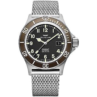 Glycine Combat Automatic Analog Men's Watch with GL0090 Stainless Steel Bracelet