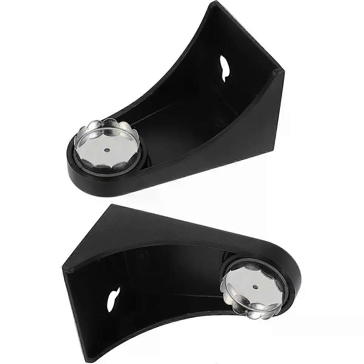 Black Magnetic Soap Holder Shower Brackets 2pcs ABS Rustproof