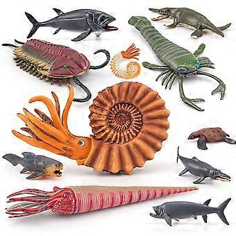 Prehistoric Animal Figures Set 11 PCS Ancient Sea Creature Toys Educational Party Favors and Cake Toppers