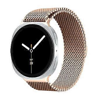 Rose Gold Stainless Steel Mesh Strap Magnetic Milanese Loop 40mm 44mm 46mm for Samsung Galaxy Watch 8