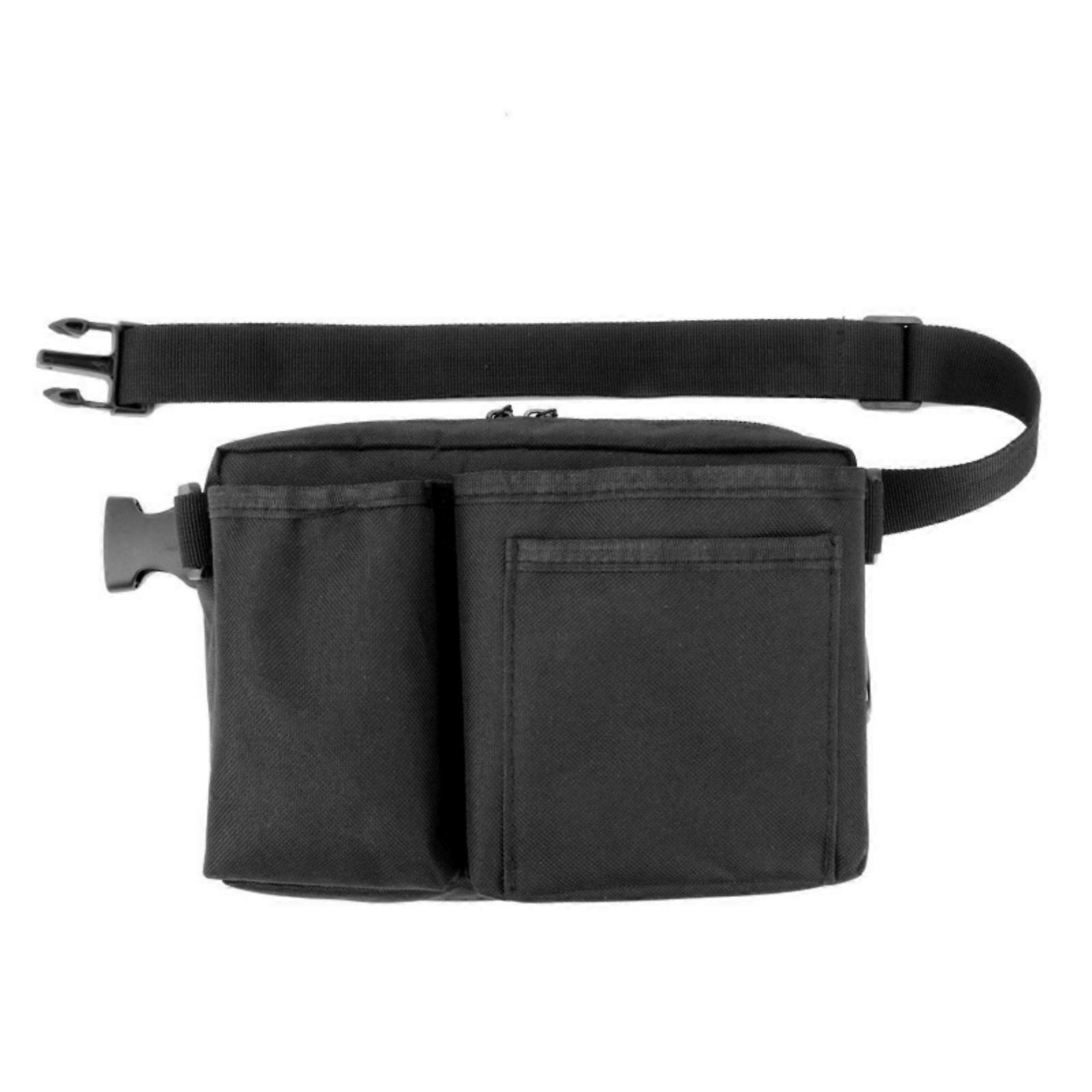 Rectangular Tool Waist Bag Woven Material Waist Tool Bag Zippered Compact