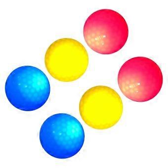 LED Light Up Golf Balls for Night Training 6Pcs Bright Colored Electronic Golf Balls