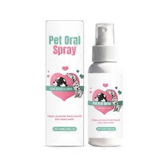 Pet Dental Care Spray 1 Box Plaque and Tartar Control Formula for Home Dental Care Even Coverage Fine Mist Spray Keeps Smells Under Control
