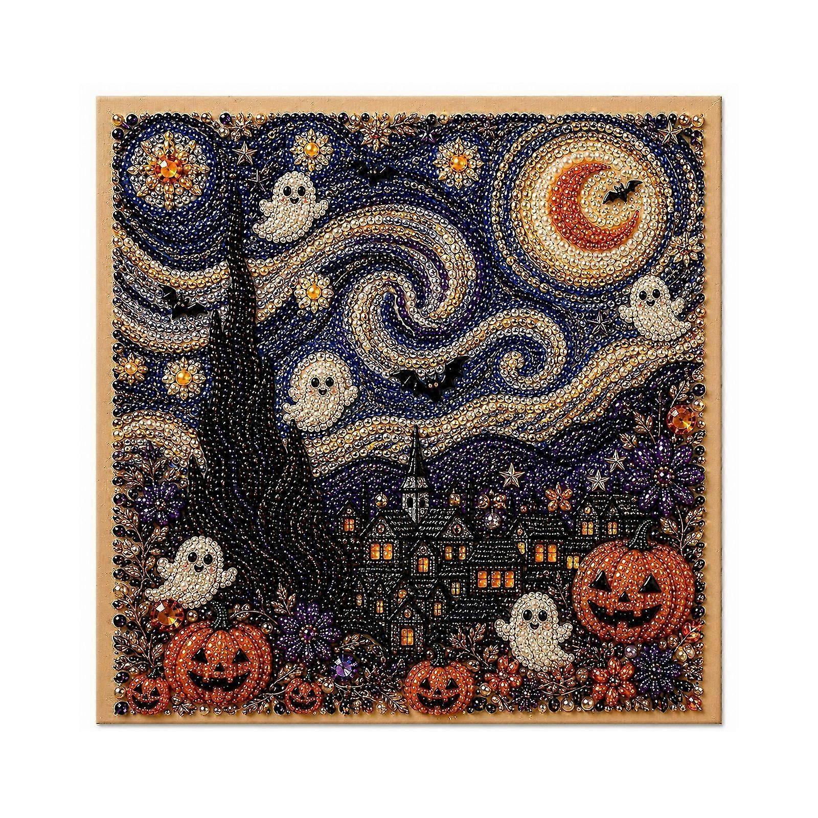 Pearlescent Starry Moon Night Mural