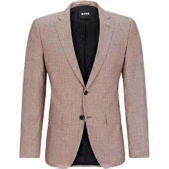 Boss Mens Patterned Single-Breasted Blazer