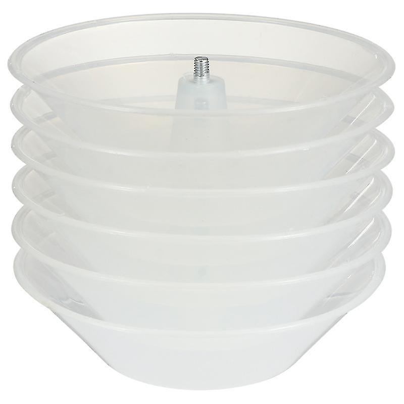 12X12x3cm Transparent Range Hood Accessories 6pcs Plastic Range Hood Oil Catcher Collecting Cup Kitc