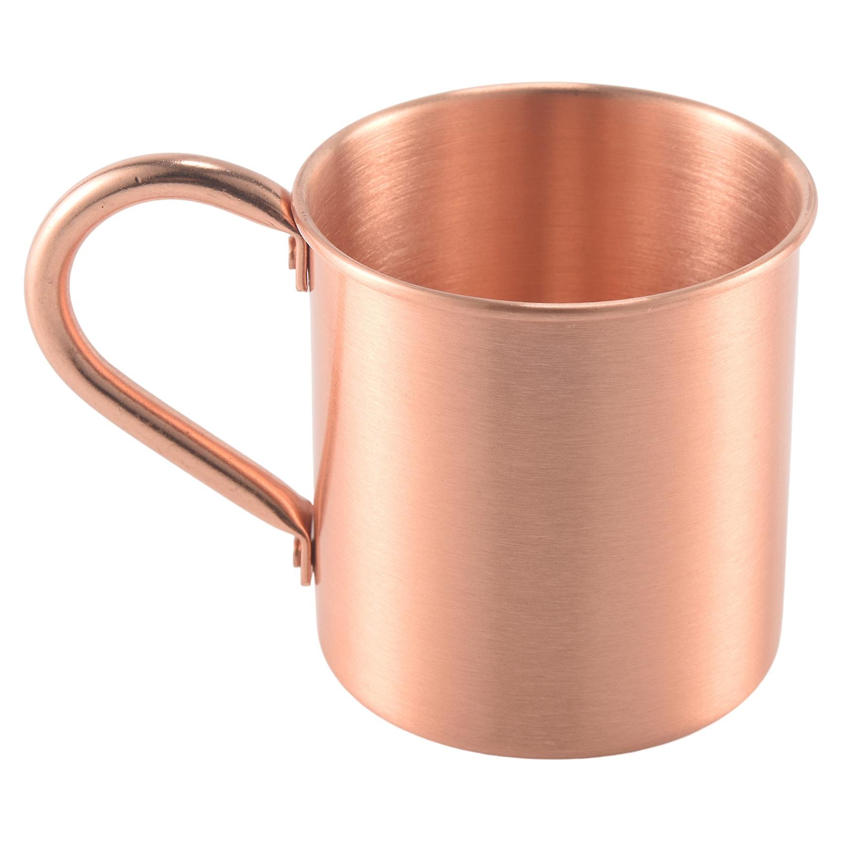 Pure Copper Moscow Mule Mug Solid Smooth Without Inside Liner For Coffee Beer Milk Water Cup Home B