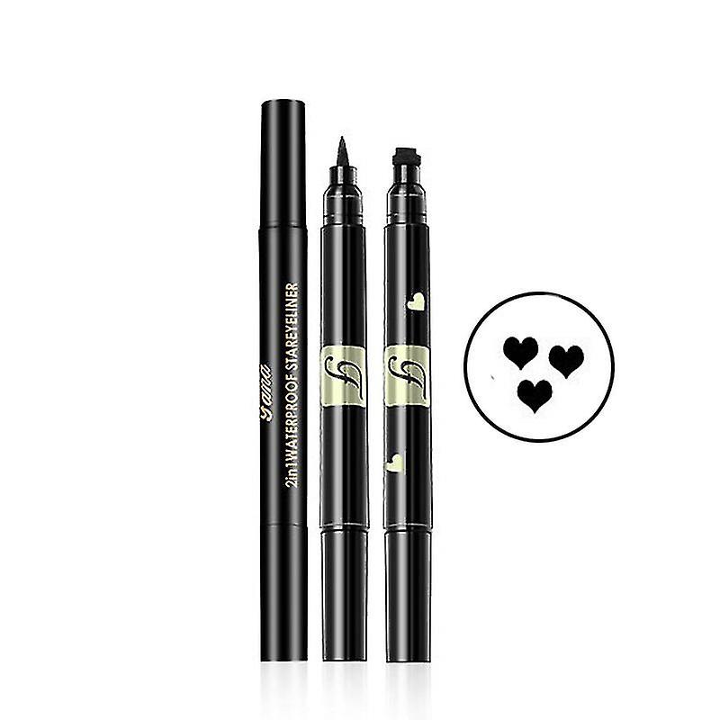 2 In 1 Eyeliner Stamp Starry  Liquid Eyeliner Stamp Triangle Seal