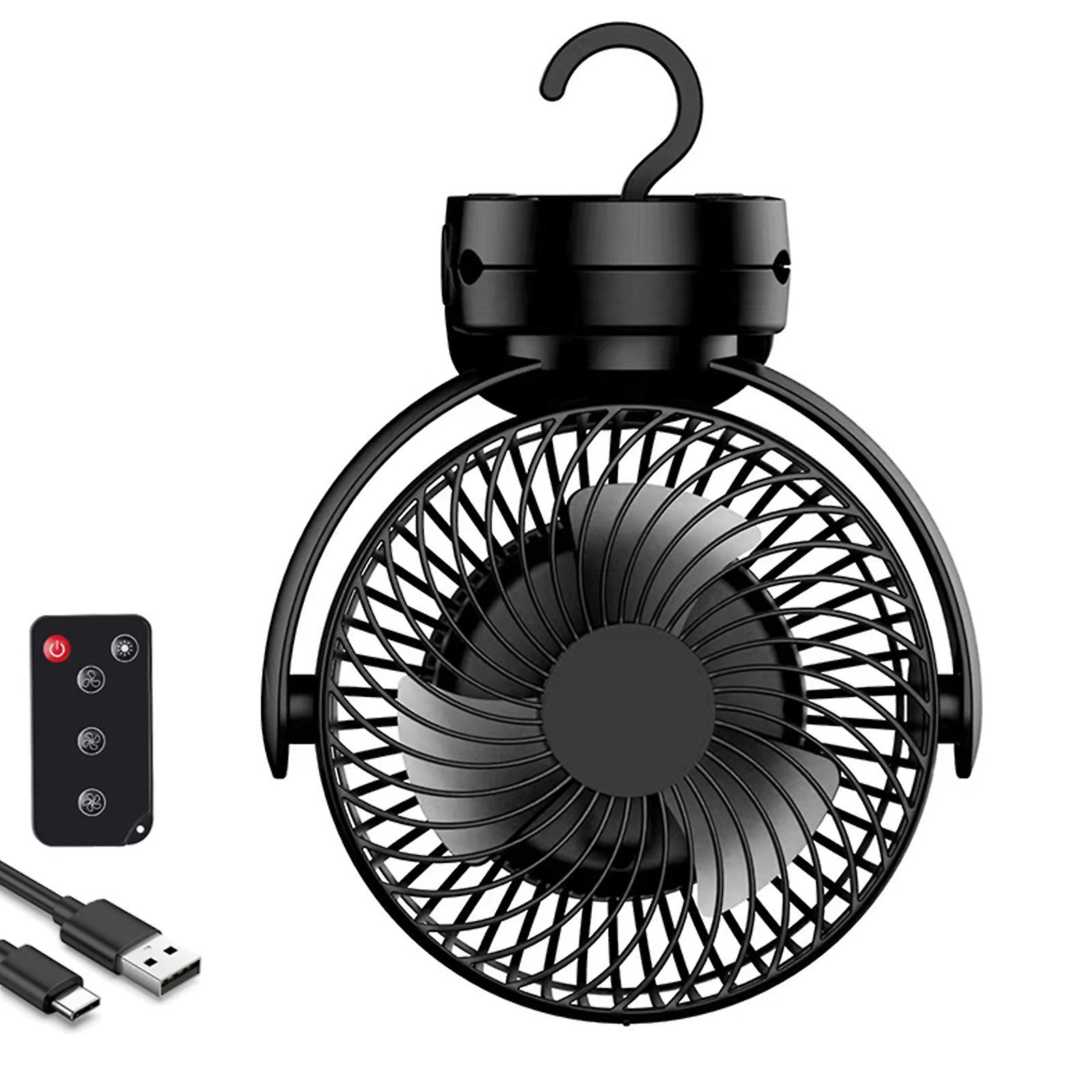 מאוורר נטענת 8000mAh מופעל על ידי סוללה, חיבור USB, שקט וזרימת אוויר חזקה