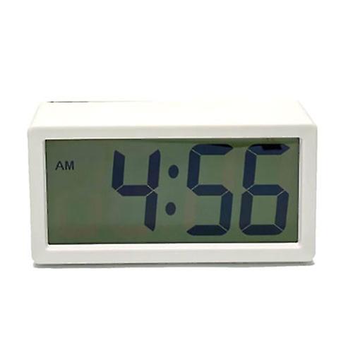 Checkmate USB Port Charging Digital Alarm Clock Sleek Modern Case 19cm Decor