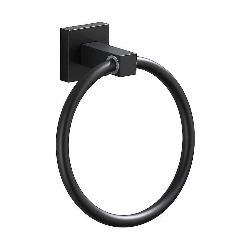1pc Wall Mounted Towel Hook for Kitchen and Bathroom,Black