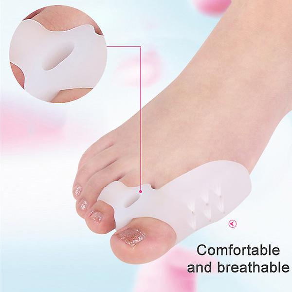 2pcs Gel Orthotics Thumb Correction Silicone Toe Alignment Separator Bunion Splint New