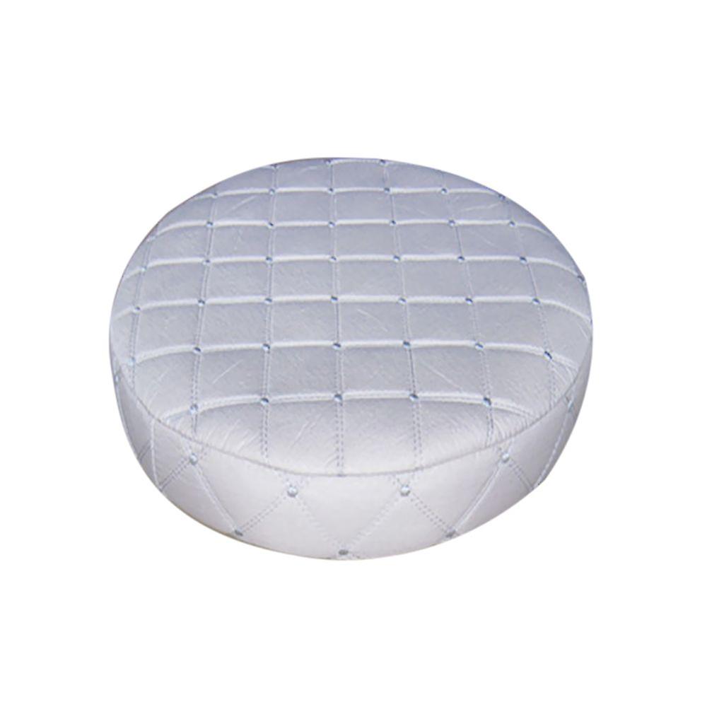 11"" Round Bar Stool Cover, Silver Gray Round Chair Cover Cushions