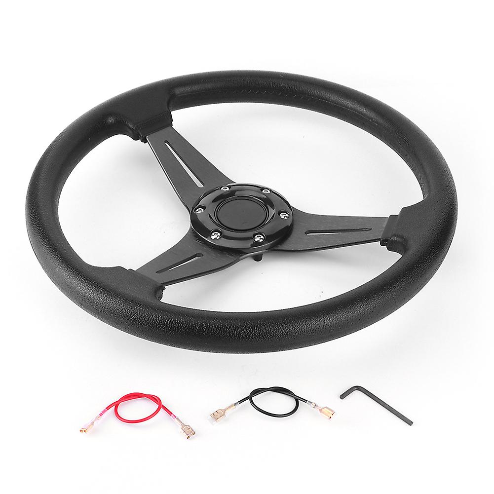 14in Racing Car Drifting Steering Wheel Replacement Universal Modified Accessory