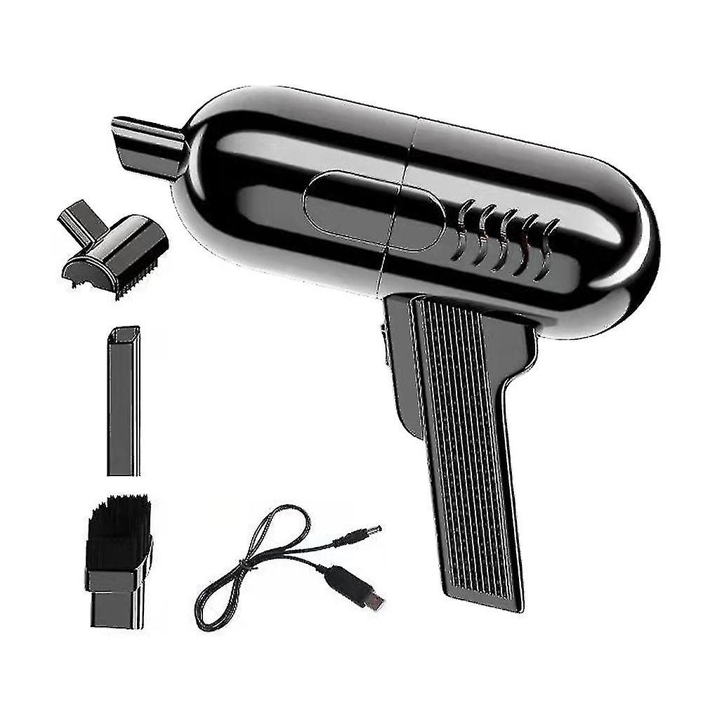 3 Nozzles Usb Rechargeable Car Vacuum Cleaner Multifunctional Strong Suction