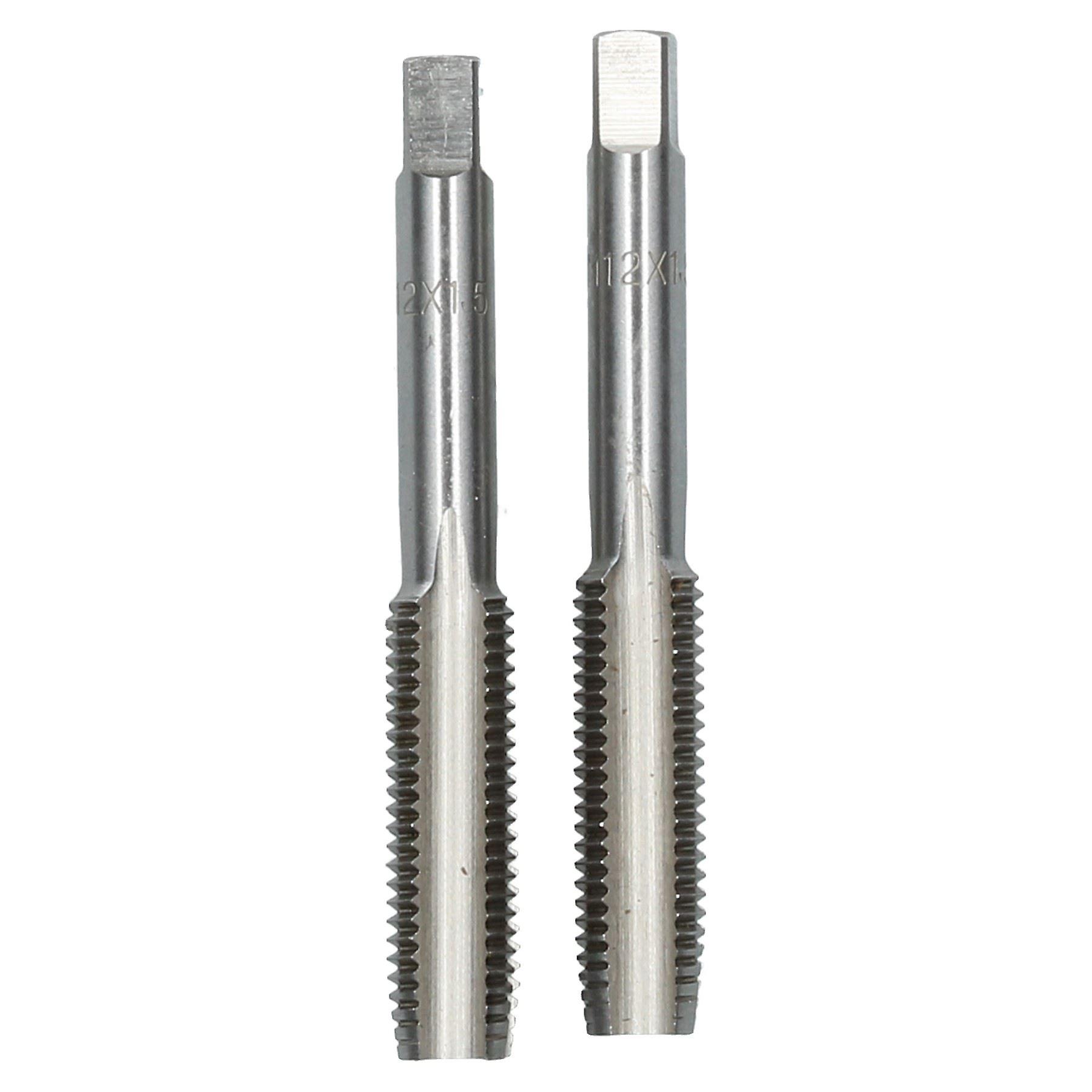M12 x 1.5mm Metric Tap Set, Tungsten Steel, Taper and Plug Thread Cutter TD010