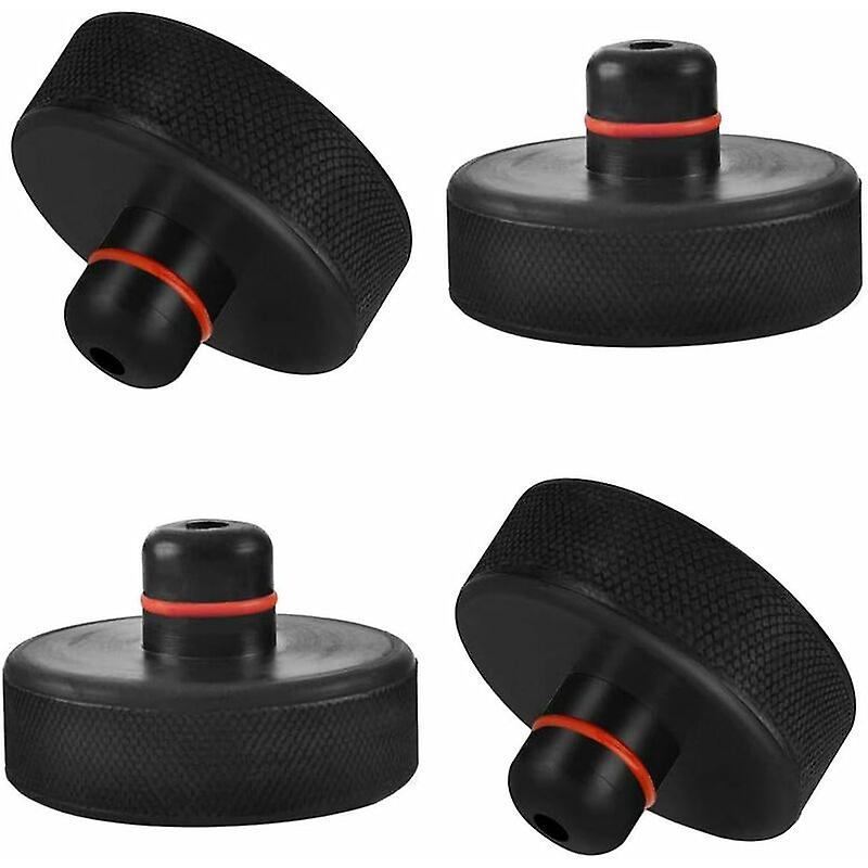 4 Pieces Jack Pad Block, Rubber Block Compatible with Tesla Model 3, Hydraulic Buffer Jack Lifting Jacks, Protects Battery and Chassis, Lifting Vehic