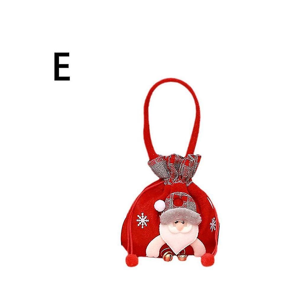 Christmas Gift Snowman Doll Bag, Christmas Drawstring Gift Bag Reusable 10pcs -e