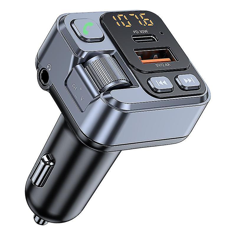 Car Bluetooth Fm Transmitter Car Mp3 Player Adapter With Pd 30w Fast Charging