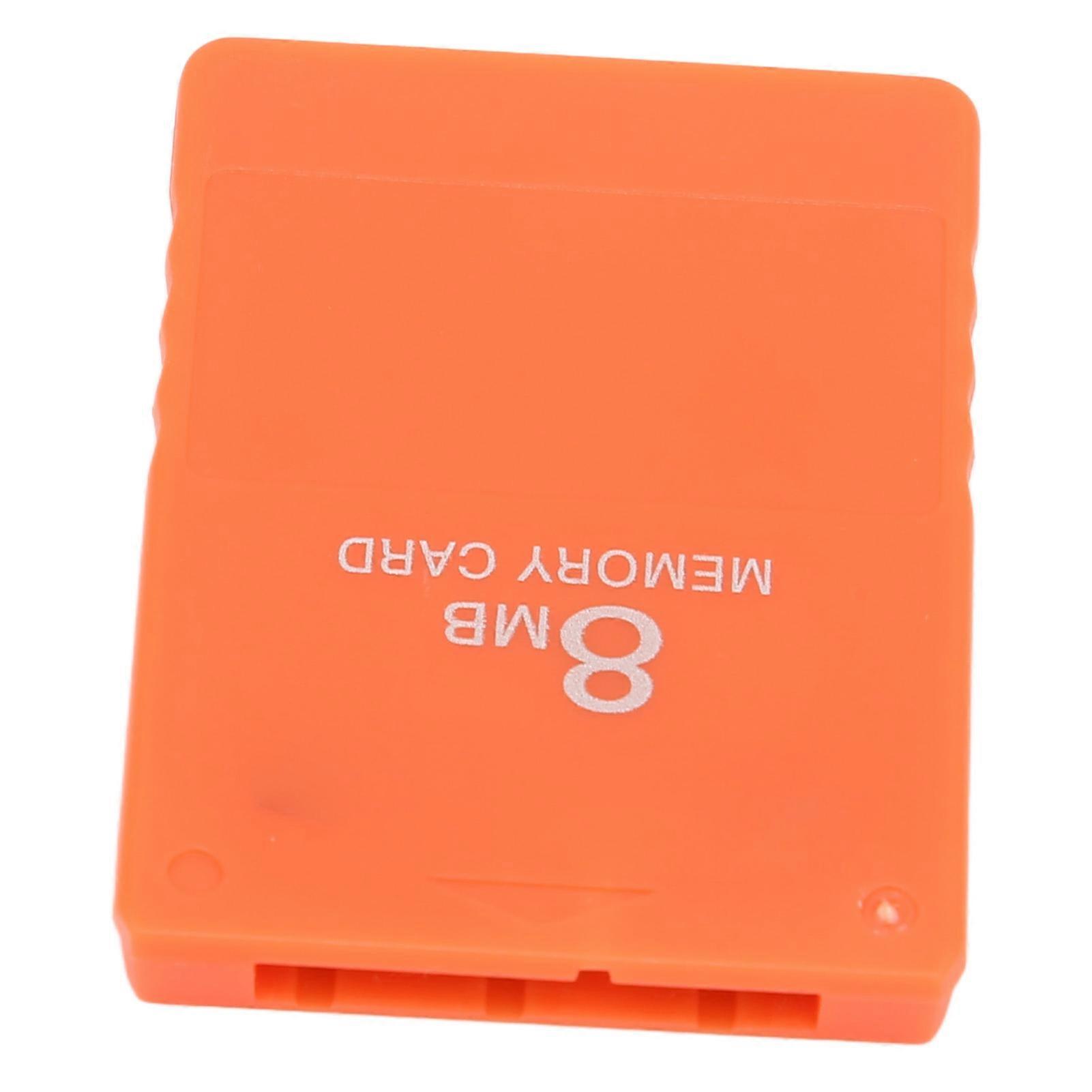 For PS2 8MB Memory Card Plug and Play FMCB1.966 High Speed Game Memory Card AccessoriesOrange