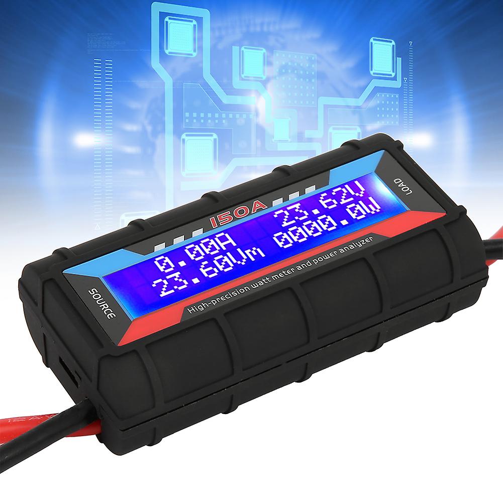 Watt Meter Power Analyzer LCD Digital Tester Volt Amp 150A for RC Model Airplane