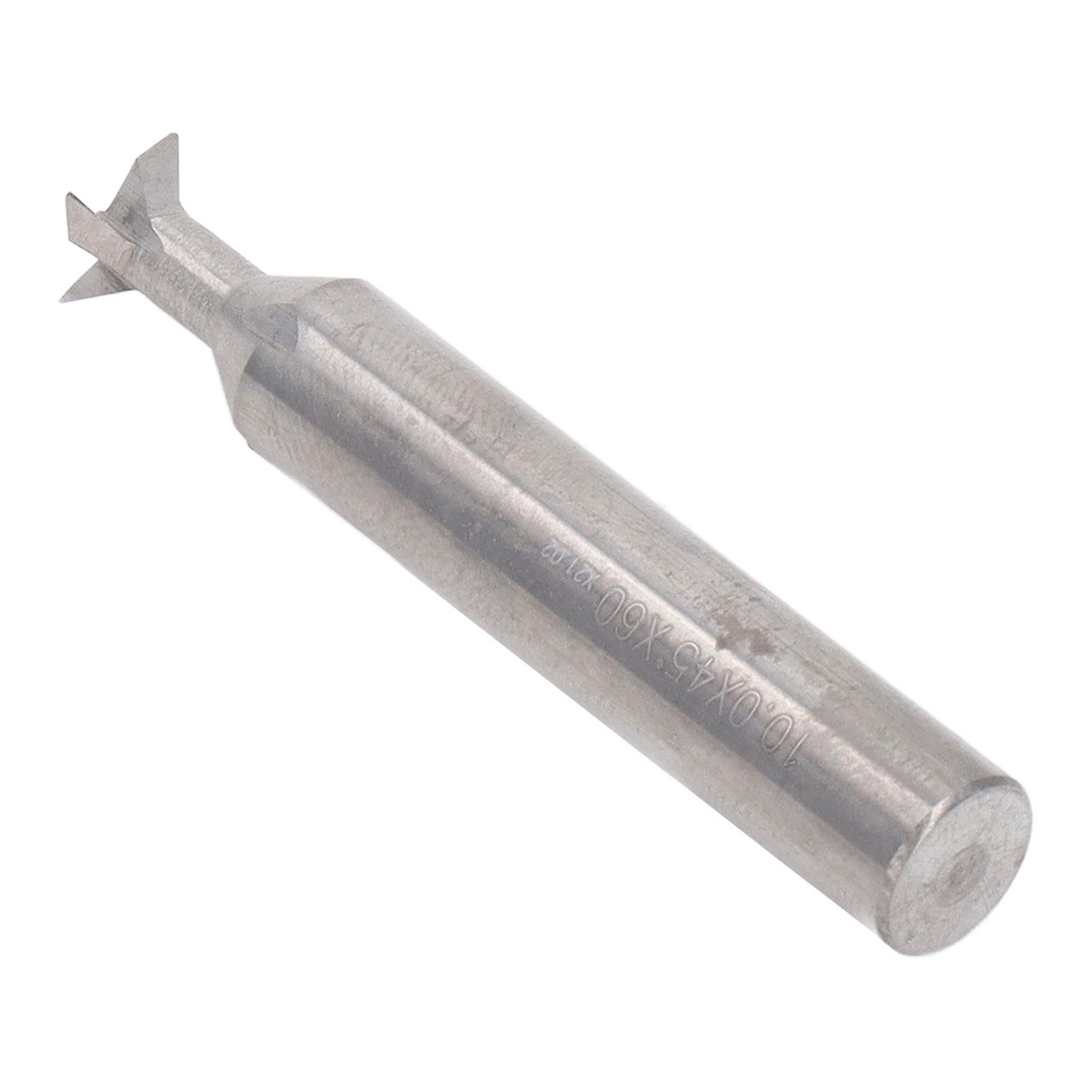 Dovetail Router Bit 4 Flutes 10mm x 45° x 60mm Carbide Tool