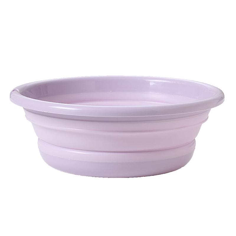 Portable Foldable Washbasin Round Bathroom Washbasin for Laundry Camping Travel