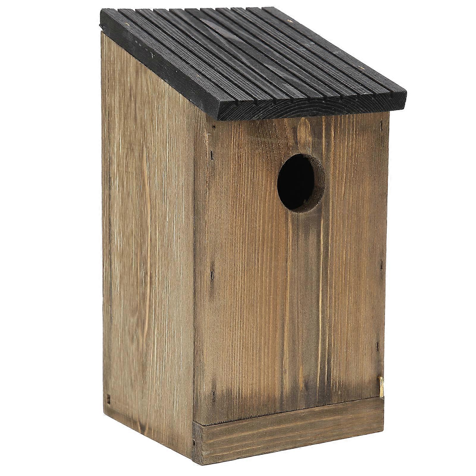 Bird Nesting Box Wooden Pet Bird Nests House Nesting Box Birdhouse Accessories for Garden Ornaments