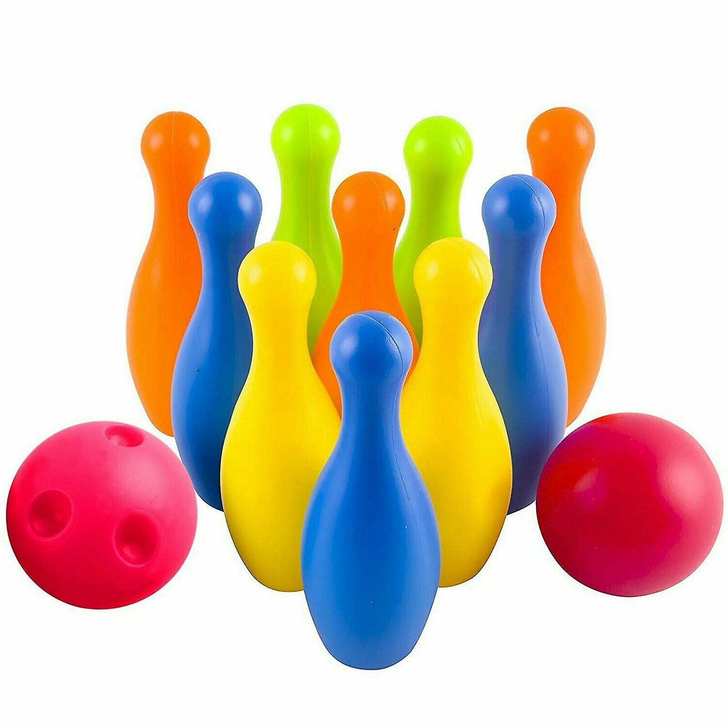 M.Y Games Plastic 10pc Bowling Set In Carry Case