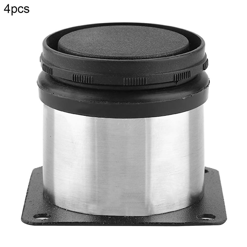 4pcs Adjustable Furniture Legs Stainless Steel Cabinet Feet for Table Bed Sofa (50*50mm)