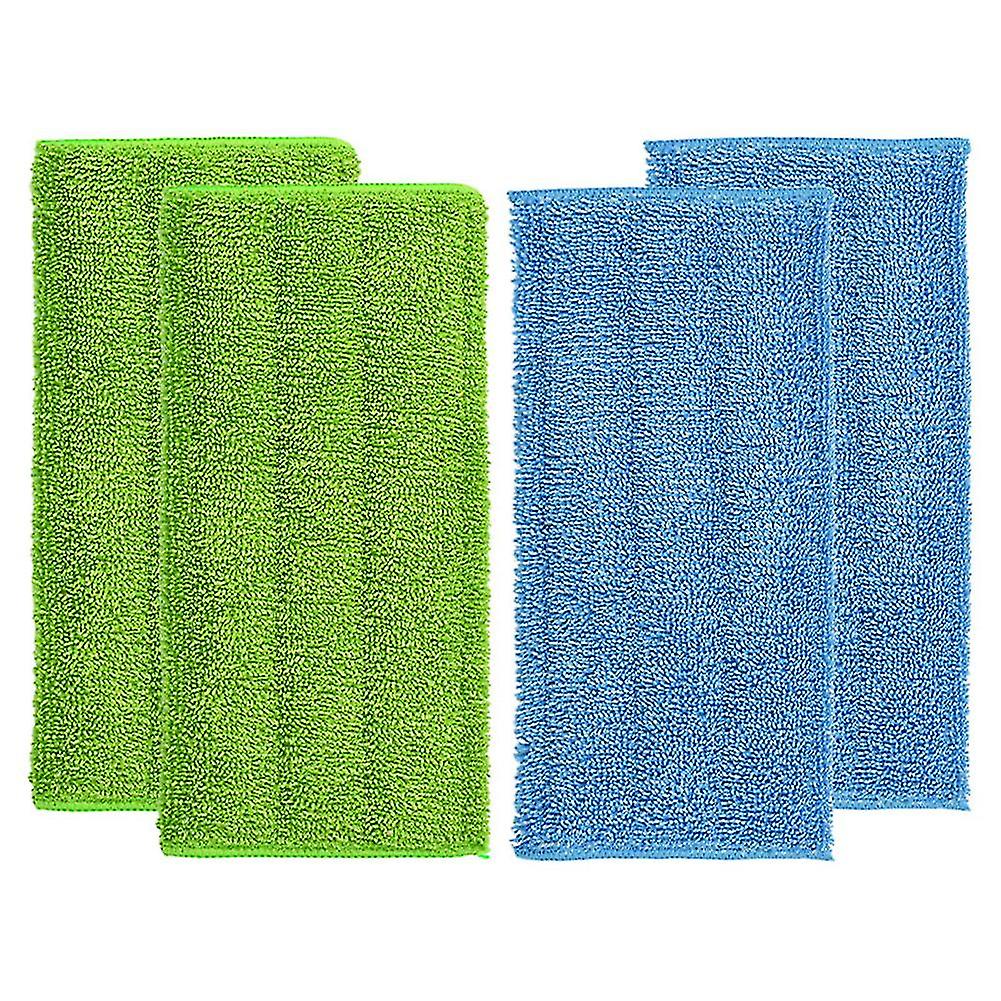 4pcs Wet/dry Flat Mop Cloth Microfibre Floor Mop Pads Replacement Machine Washable Easy To Replace