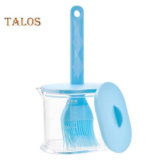 Barbecue Oil Bottle Spout Design Seasoning Storage Non-stick Reusable Long Handle Oil Brush Container Baking Tool