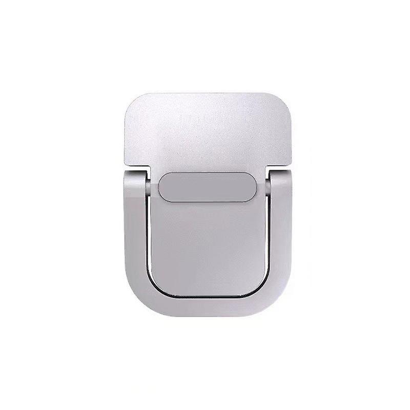 2-Piece Laptop Stand, Foldable Stand, Self-Adhesive Computer Stand, Ergonomic and Invisible, Compatible with Many Laptops (Silver)